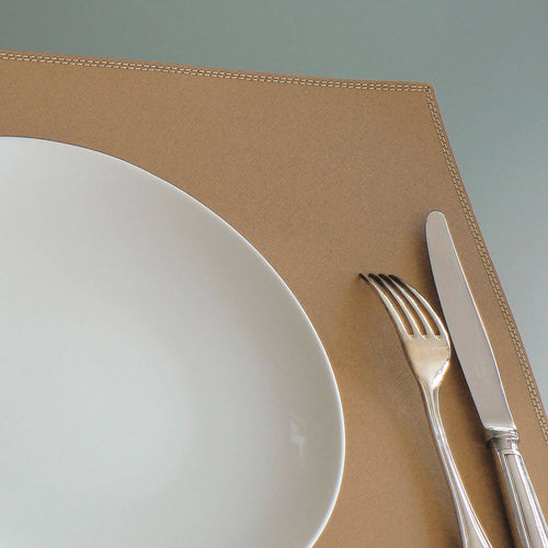 Set de table Grimaud en cuir camel | EMPREINTES Paris - EMPREINTES Paris