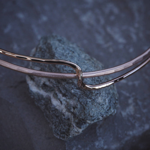 Collier Double Lien d'Amour plaqué or rose | EMPREINTES Paris - EMPREINTES Paris