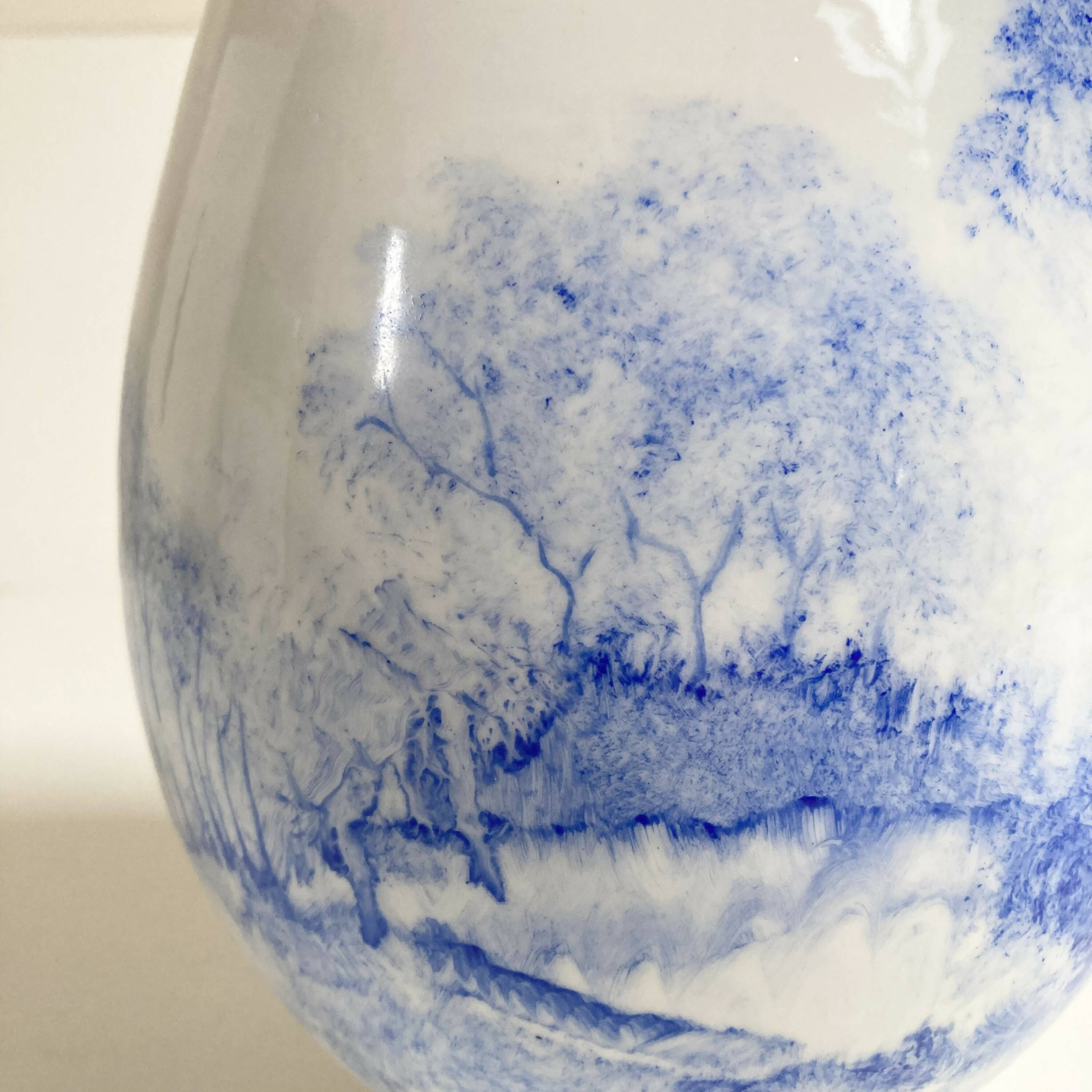 Vase Paysage arboré bleu 3 | EMPREINTES Paris | EMPREINTES Paris