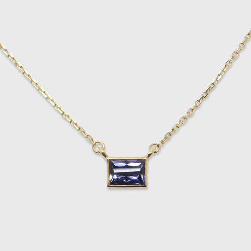 Collier rectangle Iolite | EMPREINTES Paris - EMPREINTES Paris