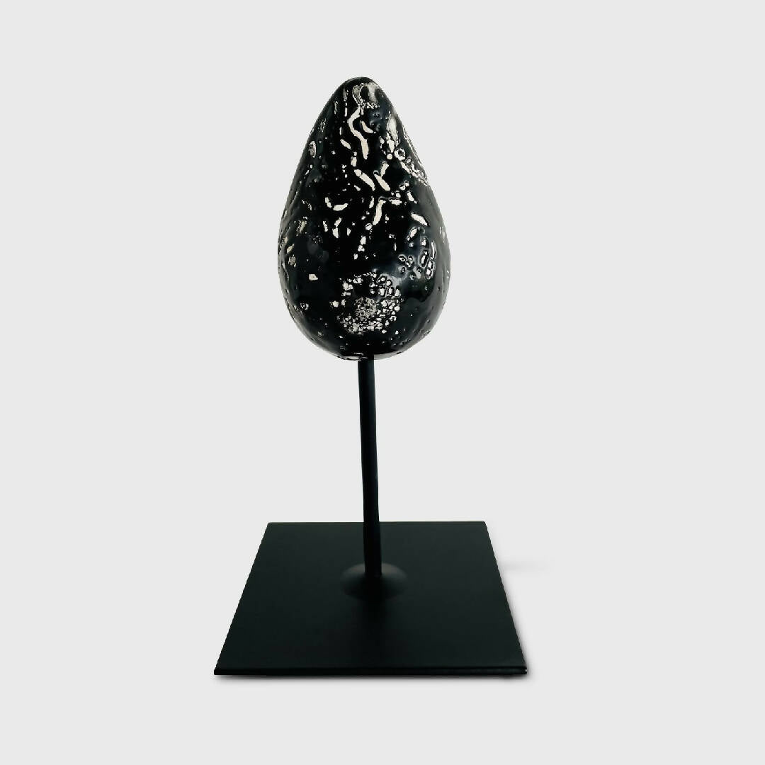 Sculpture sein Grès et émail noir | EMPREINTES Paris