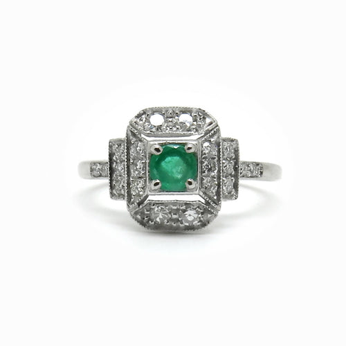 Bague Emeraude Art Déco | EMPREINTES Paris - EMPREINTES Paris