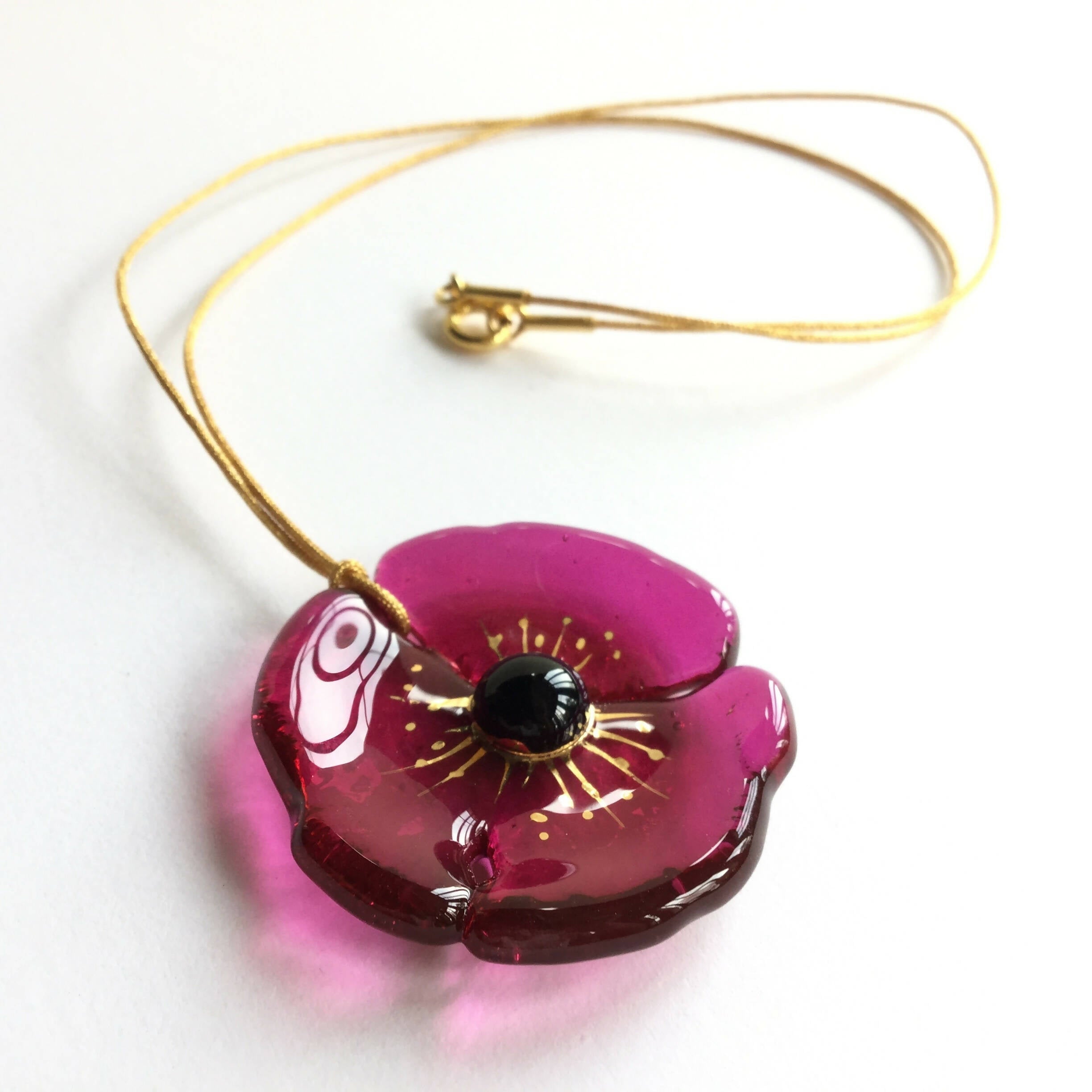 Pendentif COQUELICOT rose profond | EMPREINTES Paris