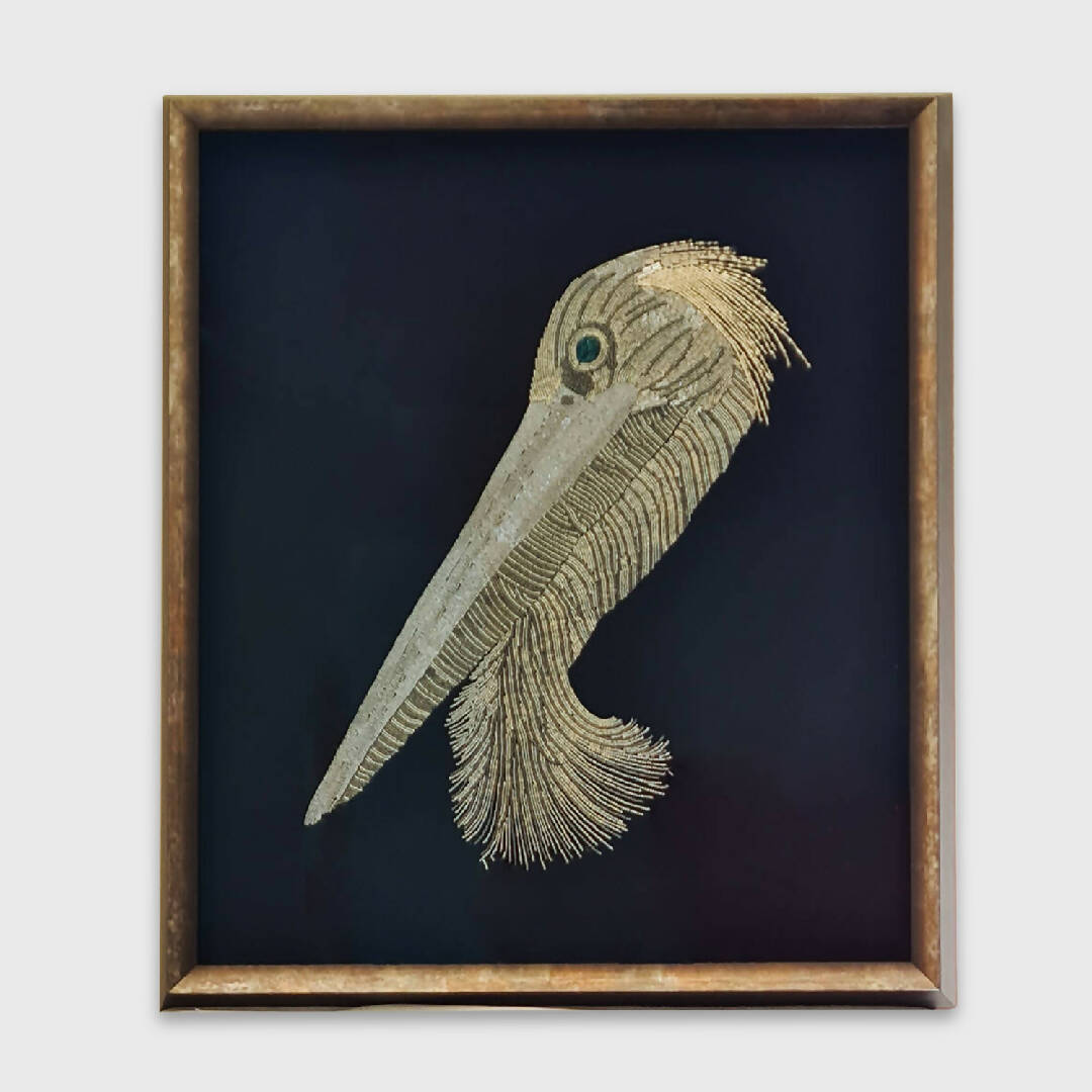 Tableau perlé le Pélican | EMPREINTES Paris