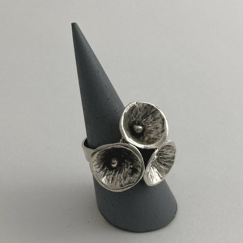 Bague réglable en étain argentée 10 | EMPREINTES Paris - EMPREINTES Paris