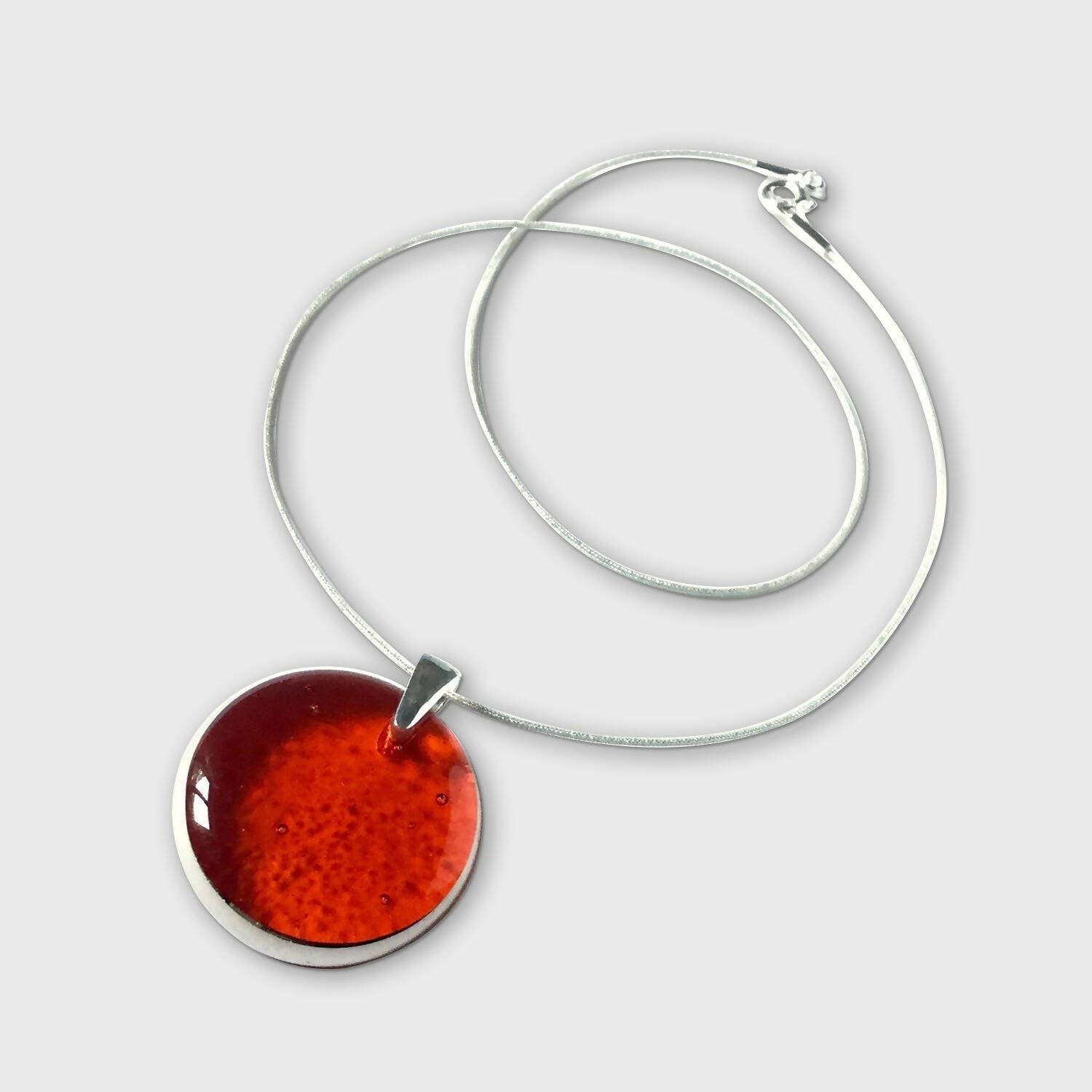 Pendentif PLEINE LUNE orange | EMPREINTES Paris