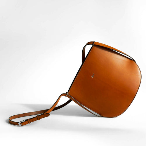 Sac bandoulière en cuir - DAMOISEAU - cousu à la main au point sellier | EMPREINTES Paris - EMPREINTES Paris