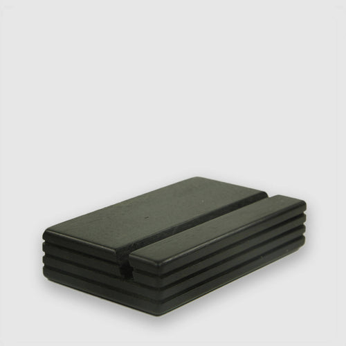 Porte carte de visite horizontal ébène massif marron | EMPREINTES Paris - EMPREINTES Paris