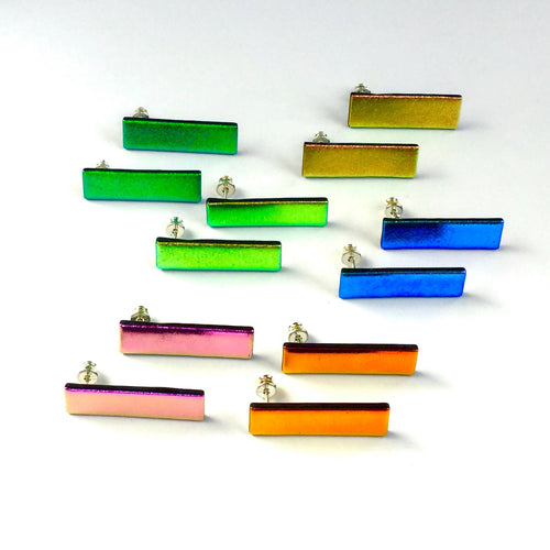 Boucles d'oreilles DISCO Iris émeraude | EMPREINTES Paris - EMPREINTES Paris