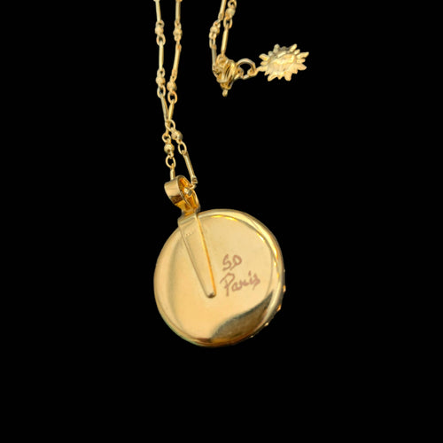 soleil, astre, lumiere, printemps, bijou symbolique, ethnique, romantique, chic bohème, amoureux, collier pour femme, art déco, art nouveau, idées cadeaux pour elle, saint Valentin, piece unique, sautoir, pierre semi-precieuse, pate de verre, cristal | EMPREINTES Paris - EMPREINTES Paris