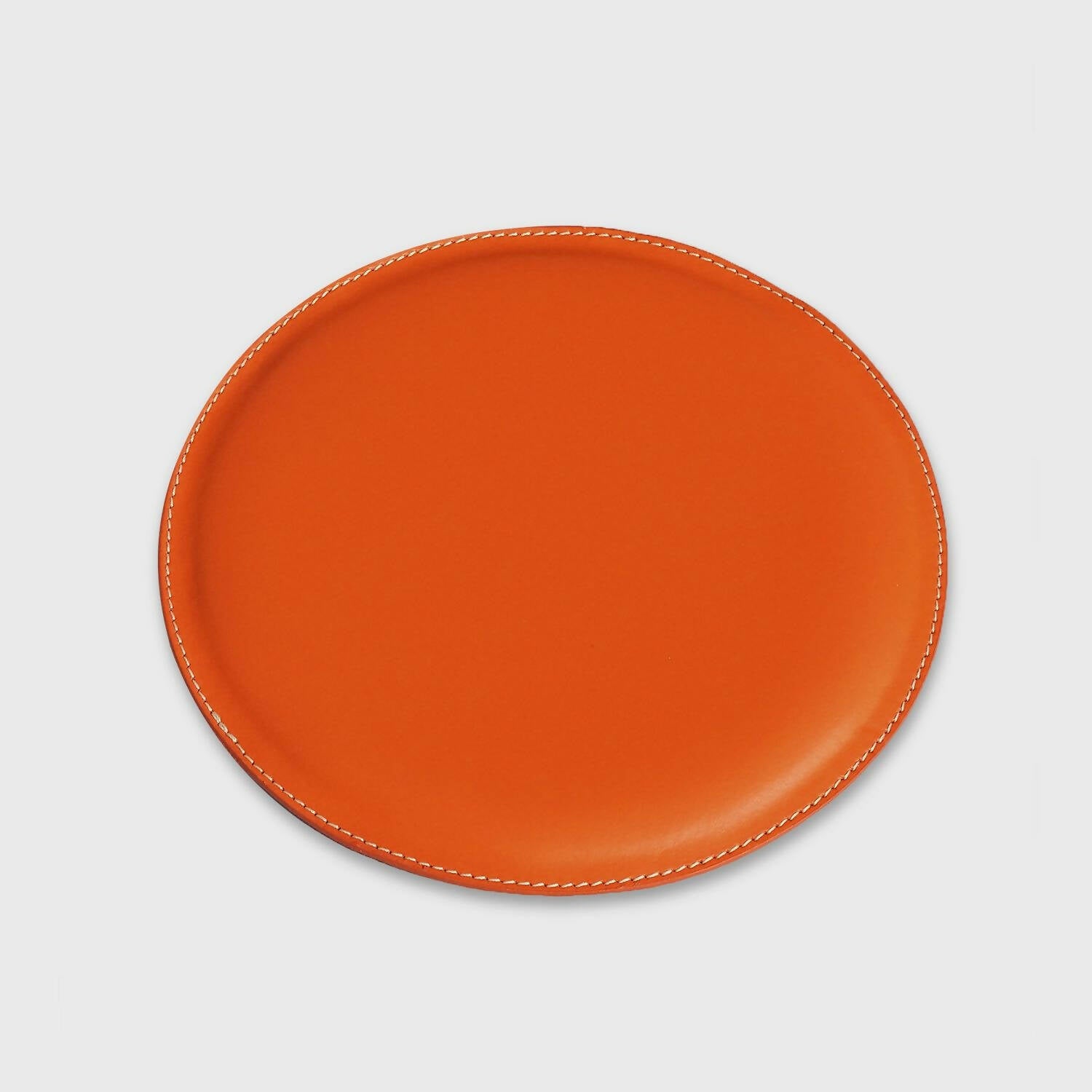 Tapis de souris en cuir Orange | EMPREINTES Paris
