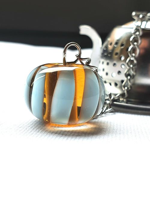 Boule à thé Mini théière perle à rayures | EMPREINTES Paris - EMPREINTES Paris