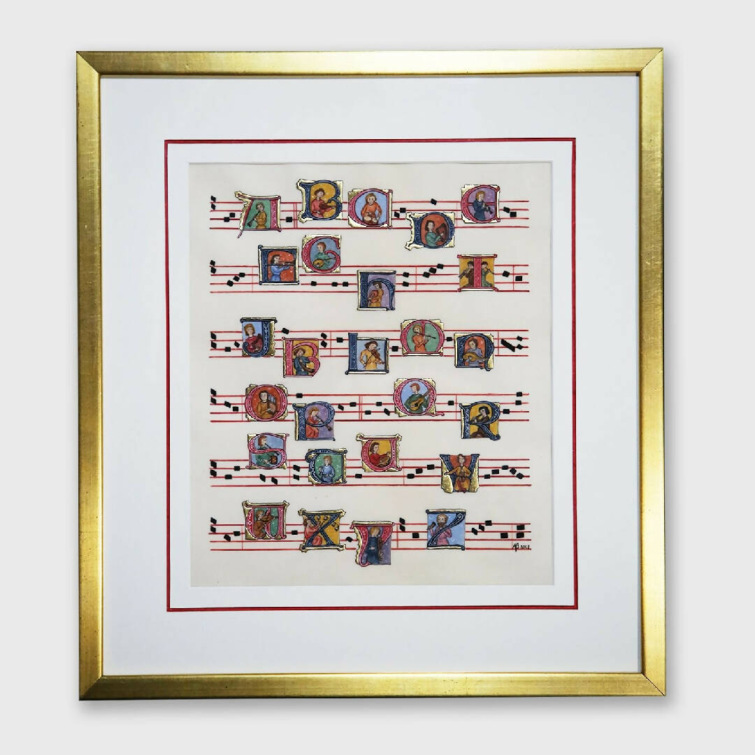 Enluminure Abécédaire des musiciens | EMPREINTES Paris