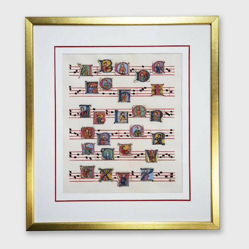 Enluminure Abécédaire des musiciens | EMPREINTES Paris - EMPREINTES Paris