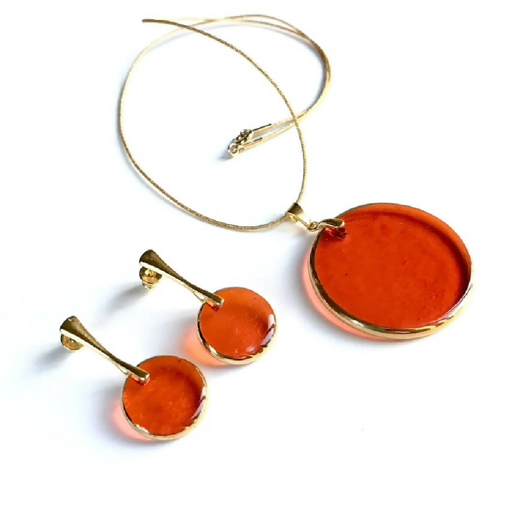 Parure ASTRE orange | EMPREINTES Paris