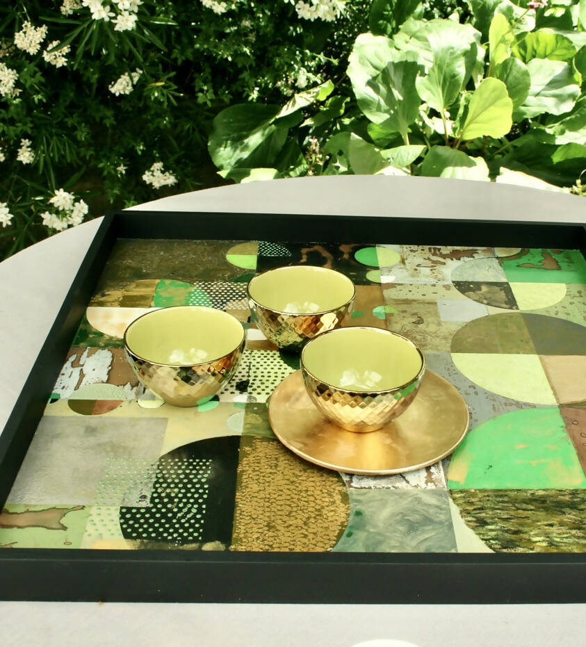 Plateau Tableau Géométrie verte | EMPREINTES Paris