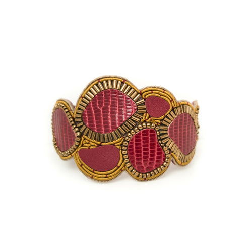 manchette_ava_bordeaux_capsule_doree copie | EMPREINTES Paris - EMPREINTES Paris