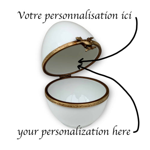 Oeuf musical blanc chat gris | EMPREINTES Paris - EMPREINTES Paris