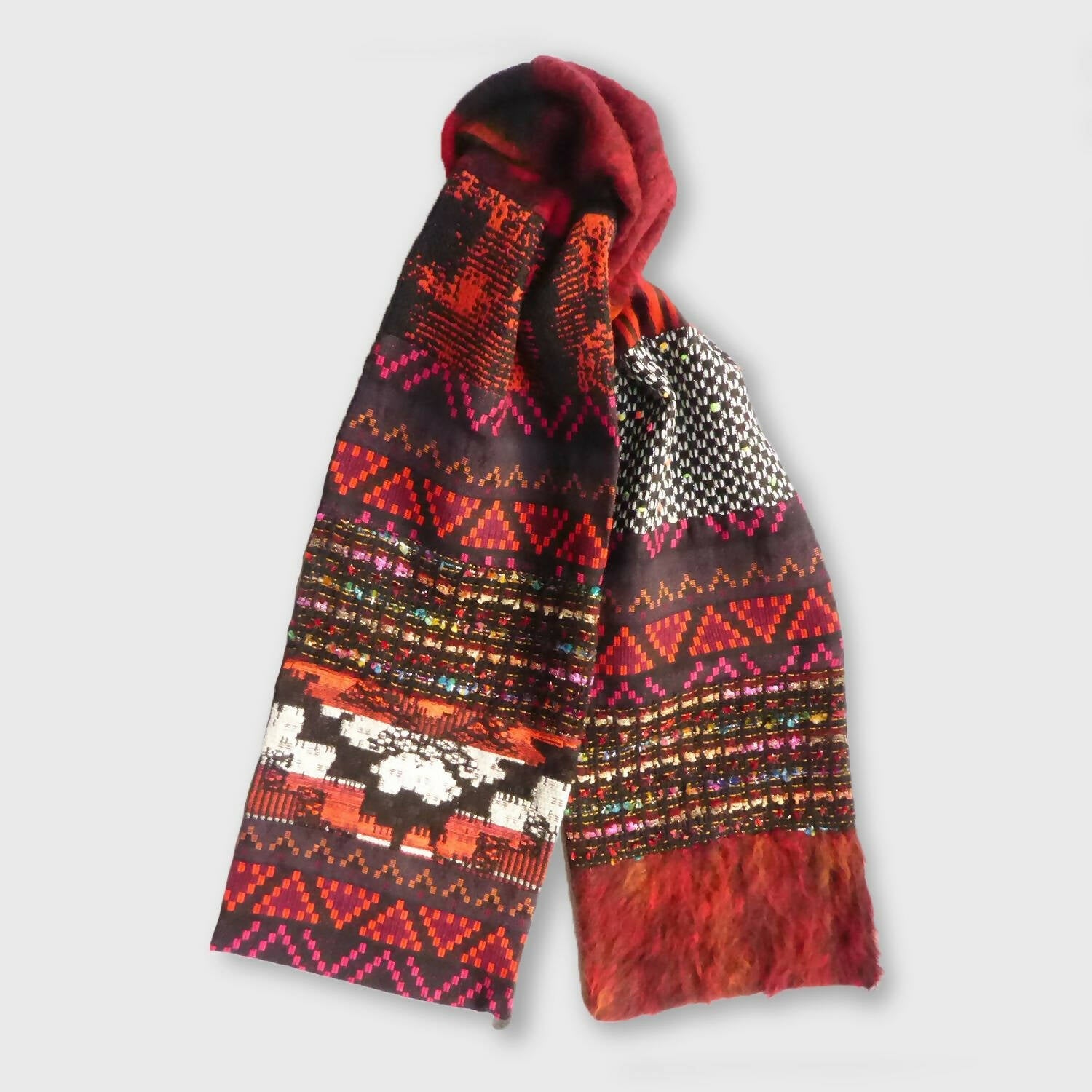 Écharpe hivernale - vermillon | EMPREINTES Paris