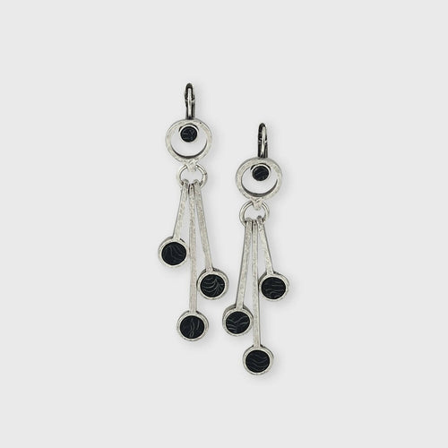 Boucles d’oreilles en étain Argenté 23 | EMPREINTES Paris - EMPREINTES Paris