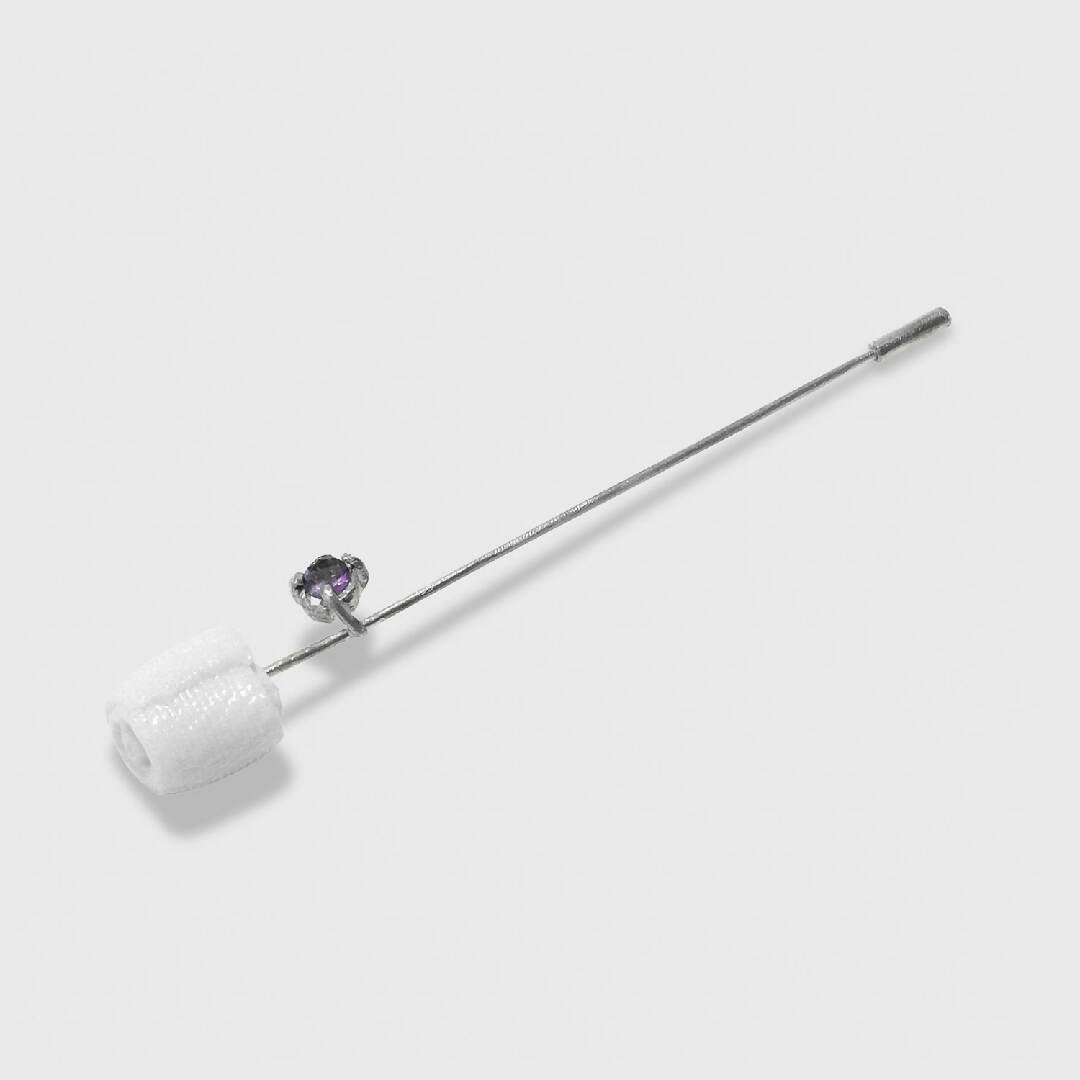 Fibule avec porcelaine et amethyste | EMPREINTES Paris