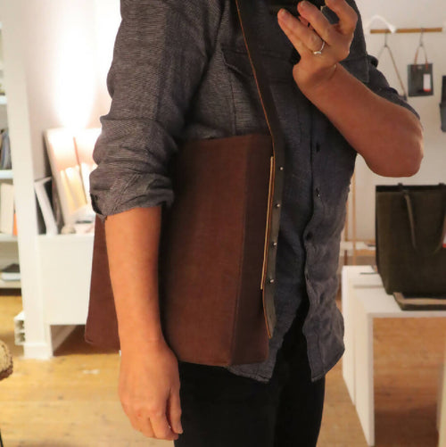 Sac Bandoulière Aubergine | EMPREINTES Paris - EMPREINTES Paris