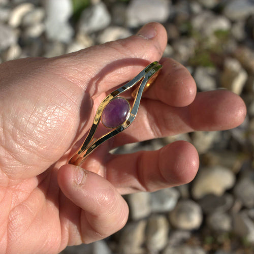 Bracelet plaqué or améthyste Classica | EMPREINTES Paris - EMPREINTES Paris