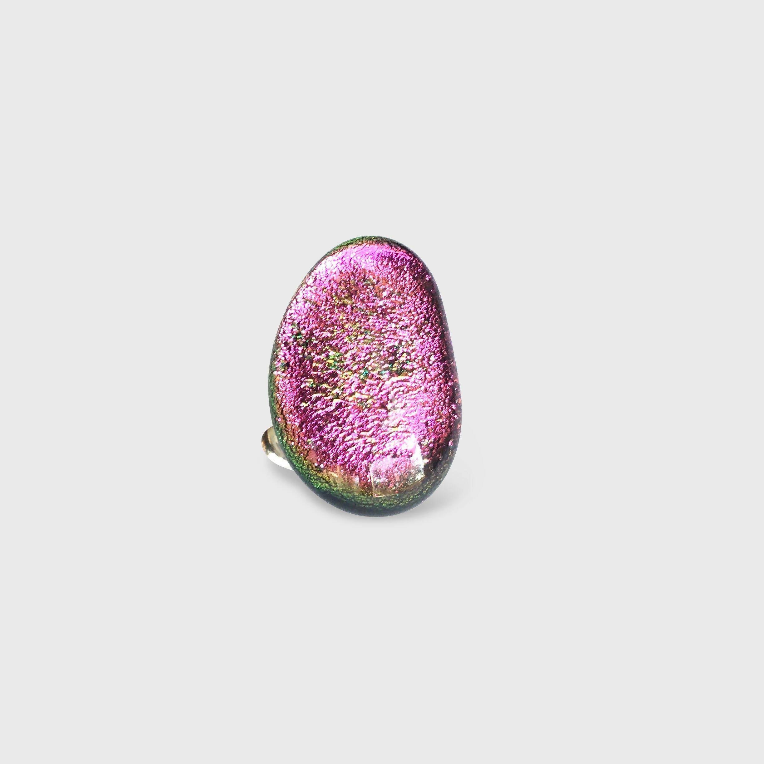 Bague FÈVE dichroïque rose | EMPREINTES Paris