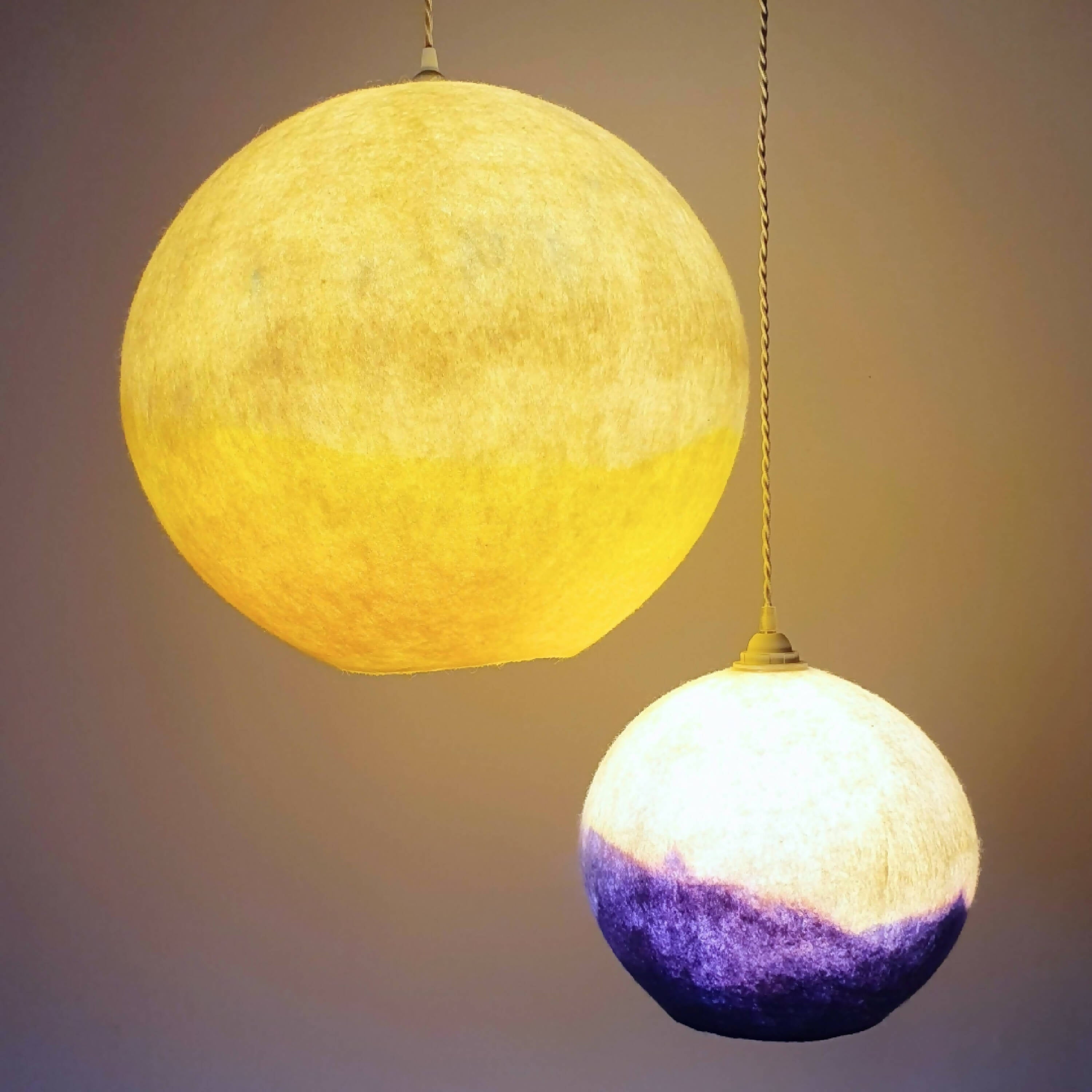 Suspension Pleine Lune jaune soleil n°4 | EMPREINTES Paris | EMPREINTES Paris
