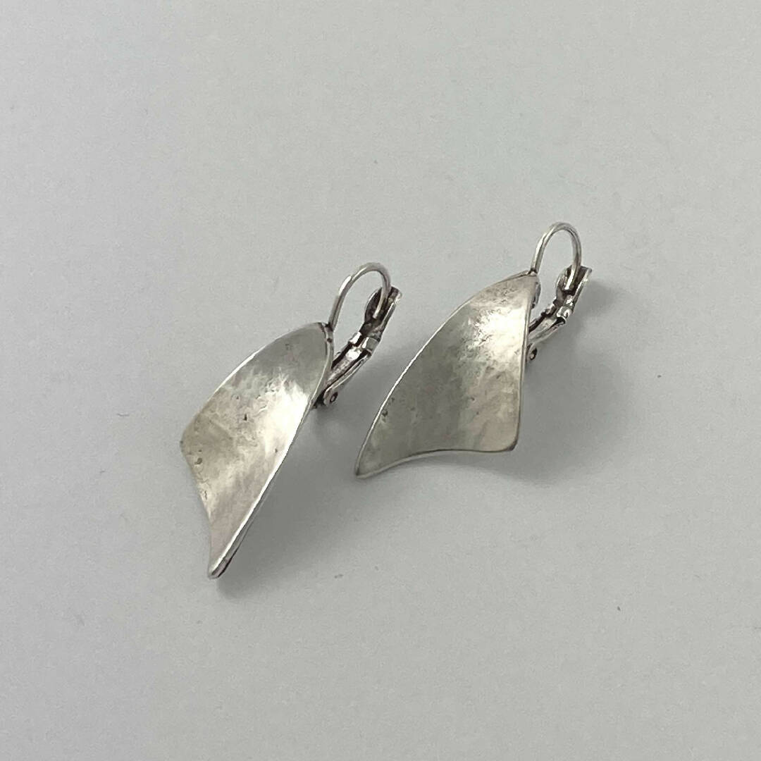 Boucles d’oreilles en étain Argenté 29 | EMPREINTES Paris