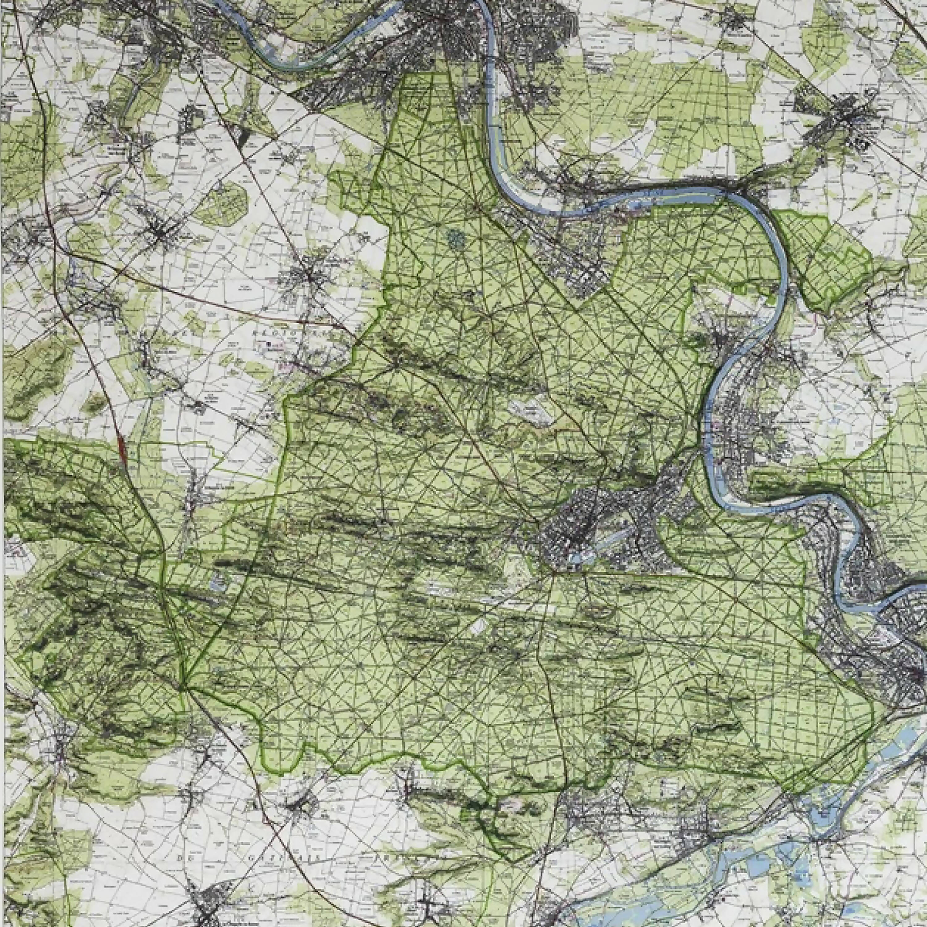 Nappe carte IGN Forêt de Fontainebleau | EMPREINTES Paris | EMPREINTES Paris