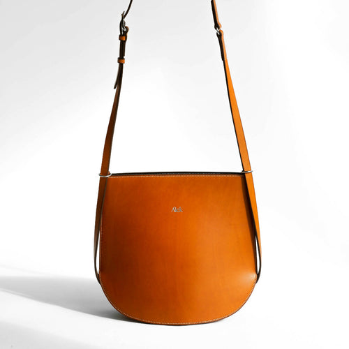 Sac bandoulière en cuir - DAMOISEAU - cousu à la main au point sellier | EMPREINTES Paris - EMPREINTES Paris