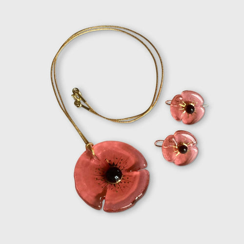 Parure COQUELICOT rosaline | EMPREINTES Paris - EMPREINTES Paris