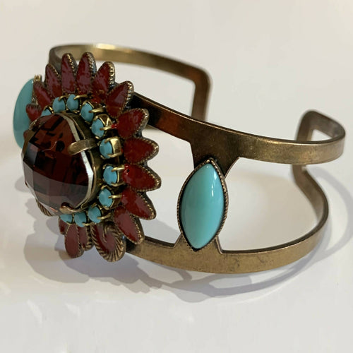 Bracelet manchette Soleil rouge | EMPREINTES Paris - EMPREINTES Paris