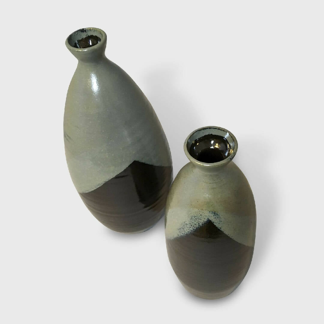 Duo de Soliflores Tokkuri Terre & Pierre | EMPREINTES Paris