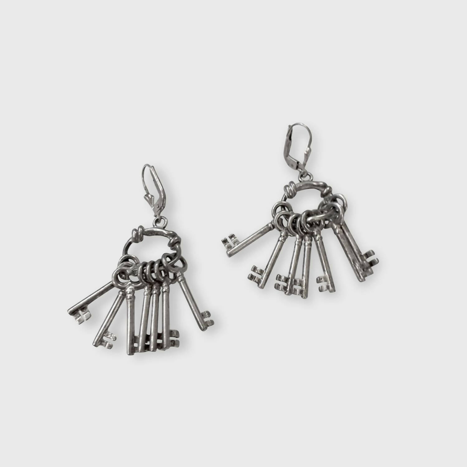 Boucles d’oreilles Les 7 clés argent | EMPREINTES Paris