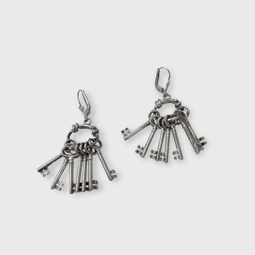 Boucles d’oreilles Les 7 clés argent | EMPREINTES Paris - EMPREINTES Paris