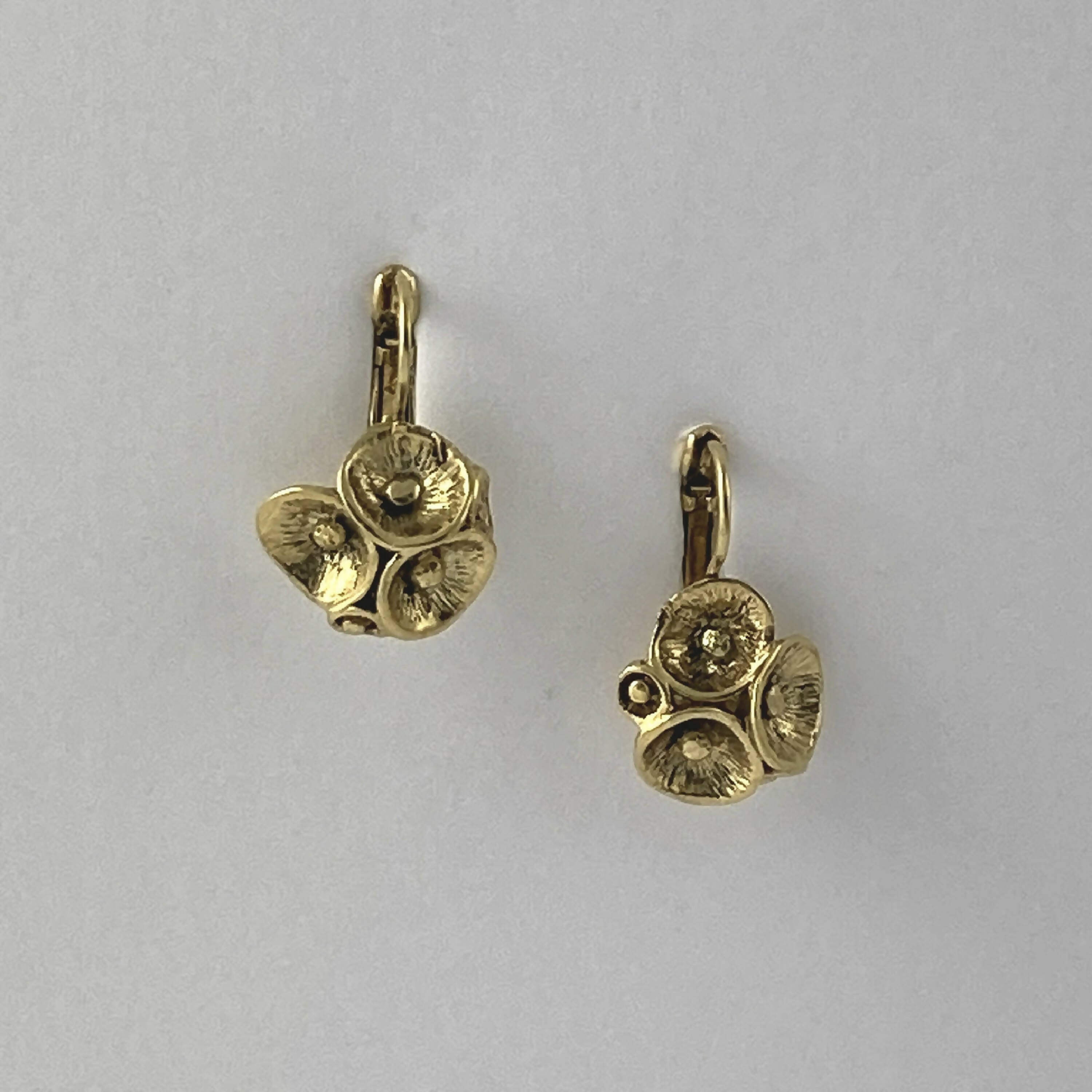 Boucles d’oreilles en étain Doré 5 | EMPREINTES Paris
