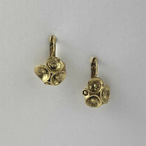 Boucles d’oreilles en étain Doré 5 | EMPREINTES Paris - EMPREINTES Paris