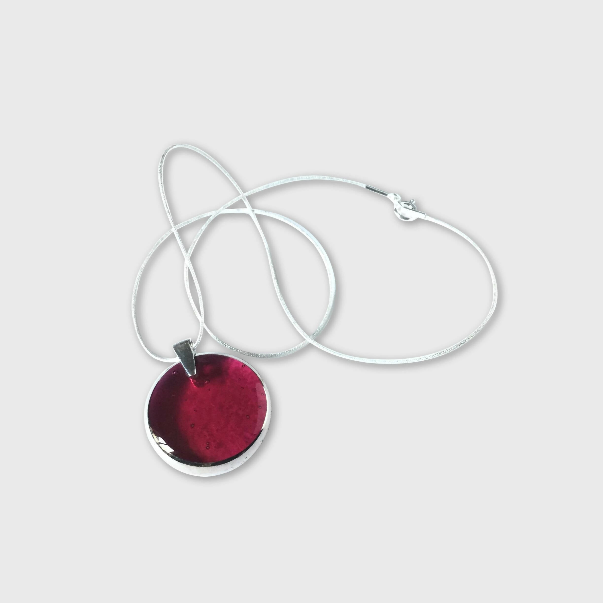 Pendentif PLEINE LUNE rose profond | EMPREINTES Paris