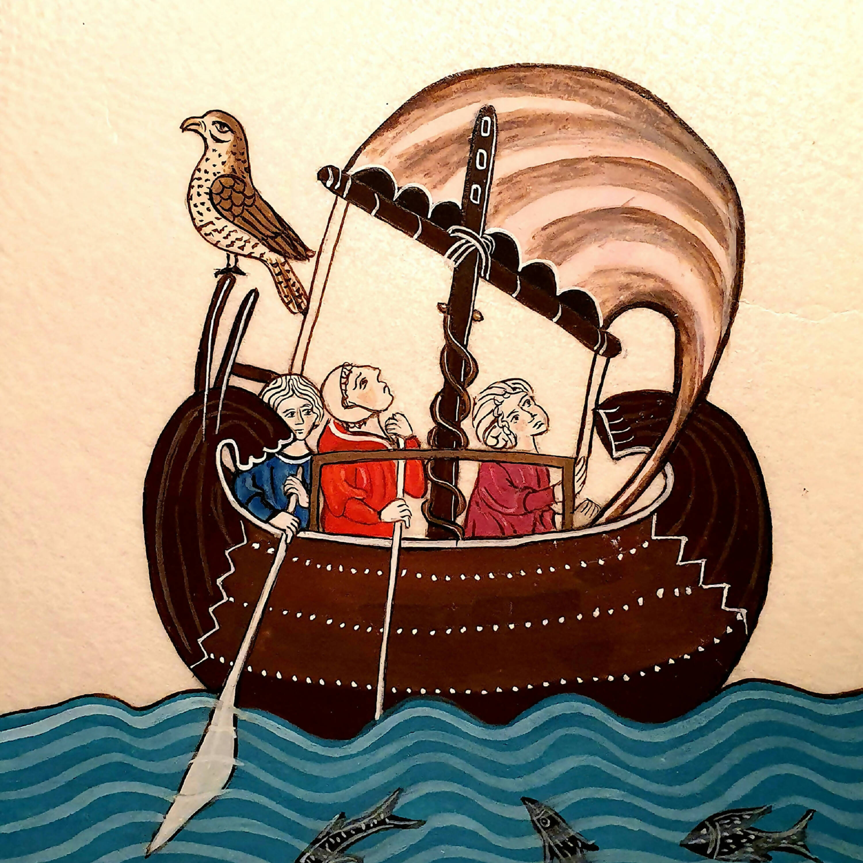 Enluminure Les pélerins en croisade | EMPREINTES Paris