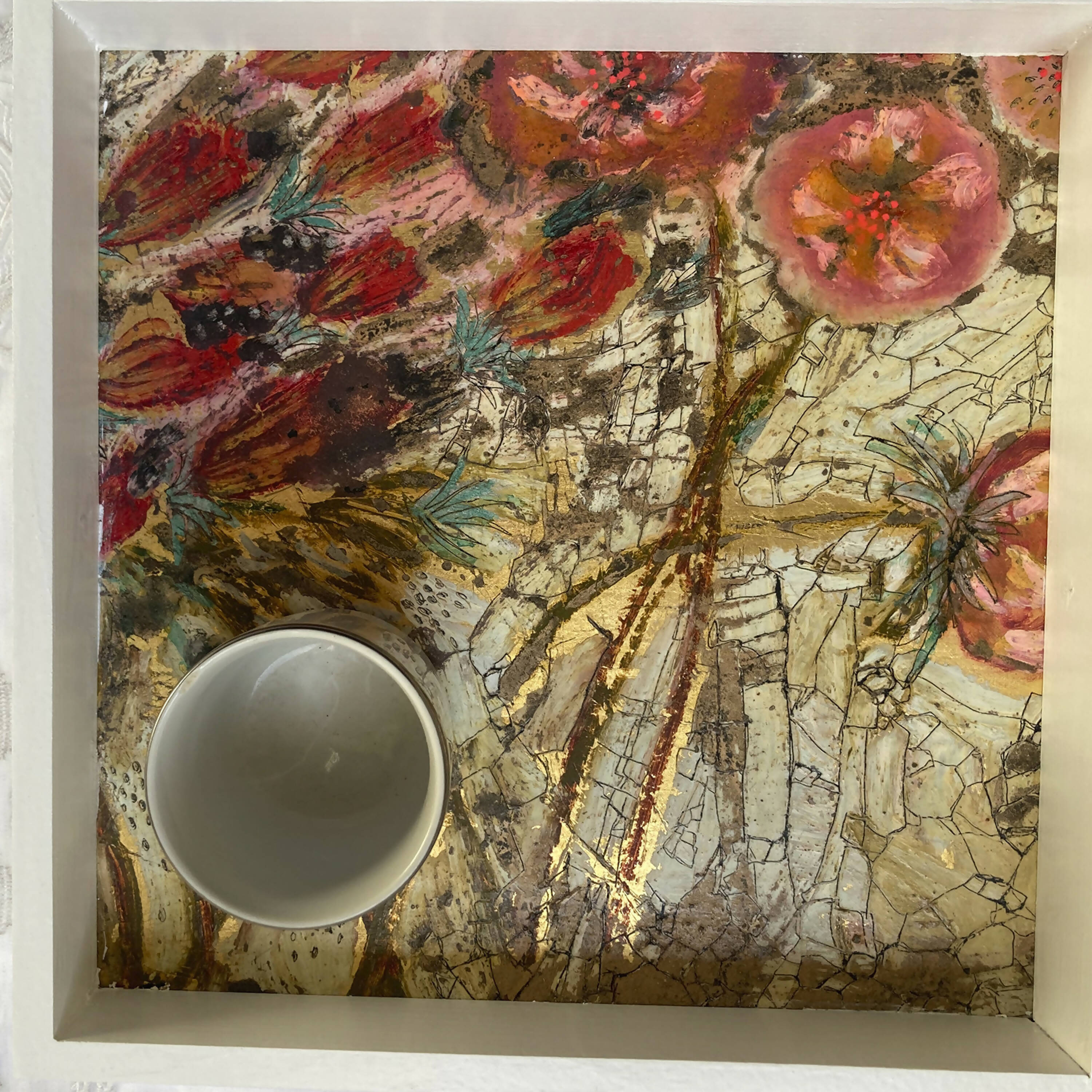 Plateau-Tableau Fleurs d