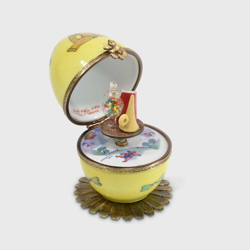 Œuf musical jaune ourson brun et jouets | EMPREINTES Paris - EMPREINTES Paris