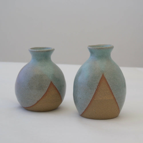 Duo de Soliflores Tokkuri ailés en grès brun | EMPREINTES Paris - EMPREINTES Paris