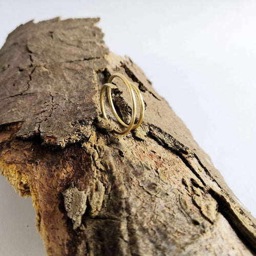 Bague A deux pas Laiton | EMPREINTES Paris - EMPREINTES Paris