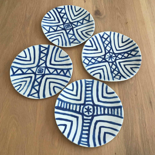 Set de 4 assiettes à dessert Ethnik | EMPREINTES Paris - EMPREINTES Paris