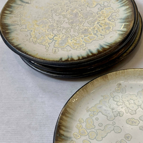 Set de deux petites assiettes plates en grès - Collection Moon | EMPREINTES Paris - EMPREINTES Paris