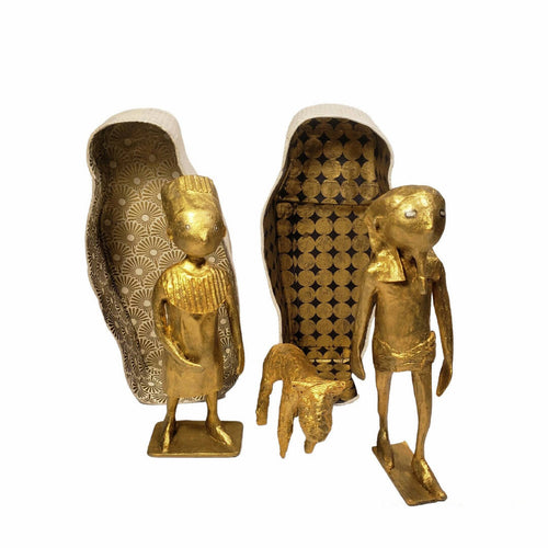 Sculpture Pharaon , Madame et Toutouk | EMPREINTES Paris - EMPREINTES Paris