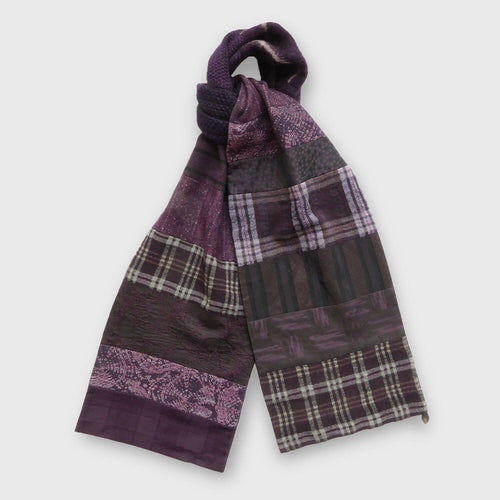 Écharpe hivernale homme- violet | EMPREINTES Paris - EMPREINTES Paris