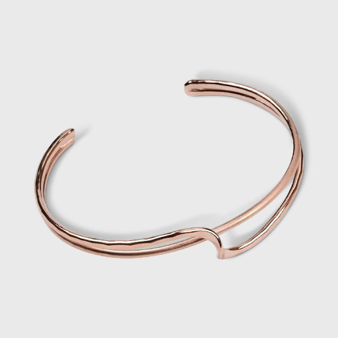 Bracelet plaqué or Double Lien d